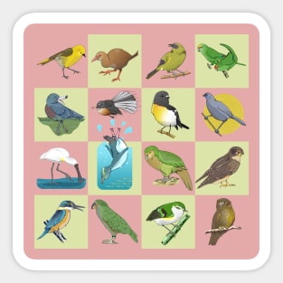 NZ BIRD PATTERN Sticker